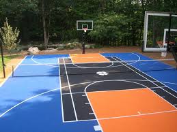 Innovative Sport Court Cost For Outdoor And Indoor Sport Court Design Sport Court Cost Wit Basketball Court Backyard Outdoor Sports Court Backyard Basketball