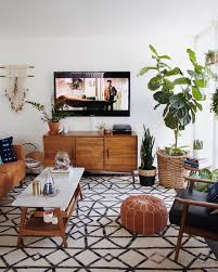 Splendid Mid Century Design Of Small Living Room With Bean Bag Chair And White Top Table Living Room Design Modern Living Room Designs Living Room Inspiration