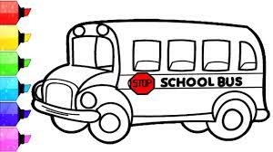 So friends, today we are going to give you some bus coloring pages for kids that you can print and color for free. School Bus Coloring Pages How To Draw And Color School Bus For Kids Learn Colors For Kids Youtube