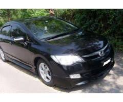 Honda Civic Model 2007 Black Color With Sunroof Automatic Sale In Islamabad Honda Civic Honda Civic Models Honda