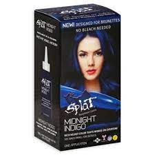 Splat Rebellious Colors Complete Hair Color Kit In Midnight Indigo Indigo Hair Indigo Hair Color Dyed Hair Blue