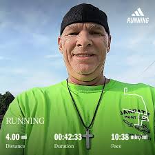 Sunday morning walk before church in a walking challenge