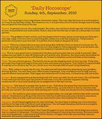 Over the passing of years, i'd noticed that significant stuff often seemed to happen on this day of the week. September 6th Horoscope Archives Revive Zone