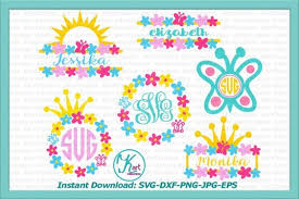 Download Free Svg Princess Monogram Svg Butterfly Monogram Svg Flowers Monogram Svg Free Svg File Cricut