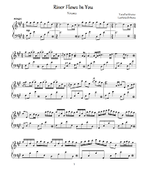 How To Play River Flows In You On Piano For Beginners Partitura Para Piano River Flows In You River Flow In You Violin Sheet Music Piano