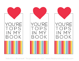 15 free valentine s day bookmark printables