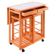 20 Drop Leaf Kitchen Island Table The Urban Interior Rolling Kitchen Island Space Saver Kitchen Table Kitchen Island Trolley