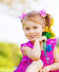 Find the perfect cute toddler stock photos and editorial news pictures from getty images. Happy Baby Girl Playing Outdoor Cute Child Holding Fresh Sunflower Stock Photo Picture And Royalty Free Image Image 18522018