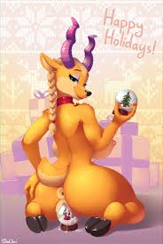 Merry Furry Christmas And A Happy Nude Deer 