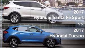 If that's the case for you, then you'll be happier with the. 2017 Hyundai Santa Fe Sport Vs 2017 Hyundai Tucson Technical Comparison Youtube