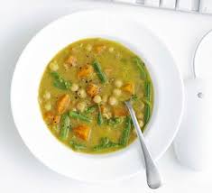 Indian Chickpea Vegetable Soup Recipe Bbc Good Food Recipes Vegetable Soup Recipes Indian Chickpea
