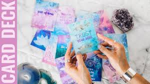You can purchase blank ones in a set, already cut and sized for you, and create your own artwork to go on them. How To Make A Card Deck How To Make Tarot Cards Diy Card Deck Youtube