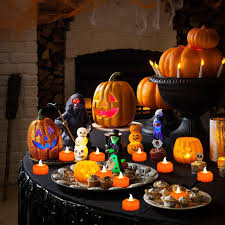 Orange Flameless Pumpkin Candle