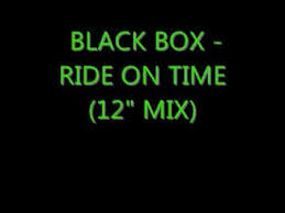 Black Box Ride On Time 12 Mix Black Box Mixing Black