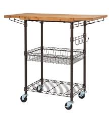 trinity expandable surface kitchen cart