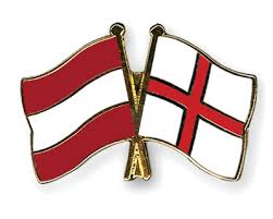 Sagen sie den gewinner voraus: Flaggen Und Fahnen Pins Osterreich England