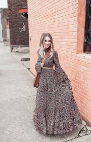 Trend Fashion 2019 Winter Maxi Dress In 2020 Fashion Boho Chic Fashion Maxi Dress Winter
