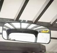 Deluxe Rear View Mirror for Forklifts, Fits 3/16" - 1" Roll Cage, Toyota,  Hyster, Yale, etc.