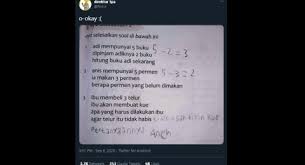 Pastikan jika kotoran dan kuman dalam sayuran bisa. Jawaban Anak Sd Untuk Soal Matematika Ini Bikin Ngakak Sekaligus Penasaran