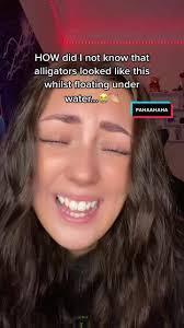 Chantelle Underwater: Adorable Alligator Crawl in the Water