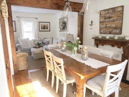A (double) bedroom (approximately 3.4 metres square) and a living/dining room (2.9 by 4.1 metres). The Long Awaited Home Small House Living Dining Room