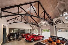 Colors can be combined to make unique patterns; This Dream Garage Is A Four Bay Carriage House