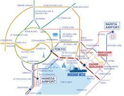 See a google map of the yokosuka line: For Those Coming By Train Or Bus Direction Makuhari Messe Makuhari Messe