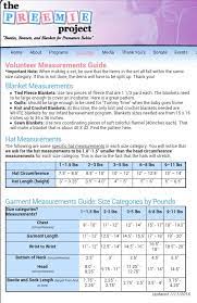 The Preemie Project Preemie Body Measurements For Garments Hats Sewing Measurements Preemie Babies Baby Sewing