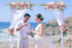 Wedding Ceremony On One Of The Most Popular Beaches Of The Island Santa Cruz De Tenerife Beach Wedding Locations Destination Wedding Spain Wedding Locations