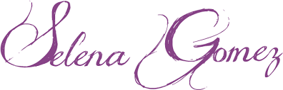 She was named after the famous tejano singer selena. Download Selena Gomez Logo Selena Gomez Name Design Png Image With No Background Pngkey Com