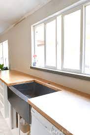 This diy project will show you how to make a wooden countertop for your kitchen that will seem expensive. How To Build Seal Wood Countertops Houseful Of Handmade