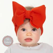 Red top bow headband