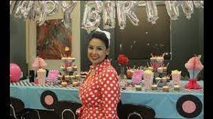 Door covers, signs, and cutouts to help set the mood, stir the memories, and bring back the golden glow of this classic era in america.from the fashion, movies, cars and hairstyles, the 50's were like no other era in america. 50s Theme Birthday Party Decorations Ideas Youtube