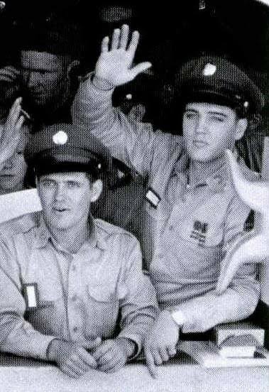 Elvis met his close friend Charlie Hodge in 1958