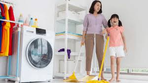 Mom life can be hard, overwhelming, and busy. Realistic Cleaning Schedule For Working Moms To Get Things Done