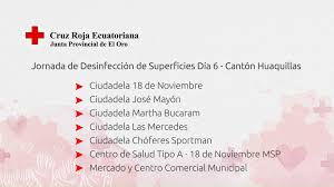 Cruz Roja De El Oro Jornada Desinfeccion Superficies Dia 6 Huaquillas Facebook