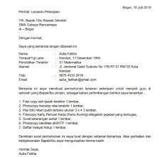 1 10+ contoh surat lamaran kerja bidan yang baik dan benar; Download 6 Contoh Surat Lamaran Kerja Guru Sma Doc Pdf