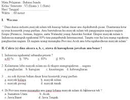 We did not find results for: Soal Uas Ukk Bahasa Sunda Kelas 6 Sd Semester 1 Tipstriksib