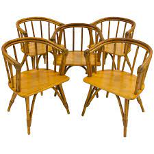 Baker, editor schiffer 9780764322792 : Vintage Set Of Five Captains Chairs Heywood Wakefield Ashcraft Line For Sale At 1stdibs