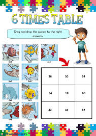 Practice 6 times table by doing the following examples. 6 Times Table Worksheet