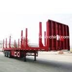 Shipping Container Transport Truck Trailer 20FT/40FT/45FT/53FT Flatdeck  Semi Trailers