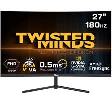 Twisted Minds 27'' FHD, 180 Hz, 0.5 ms, Gaming VESA READY, With Speaker RGB, Adjustable Stand Gaming Monitor