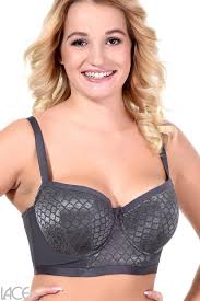 Cleo Spencer Longline Balconnet Bra Steel Gray