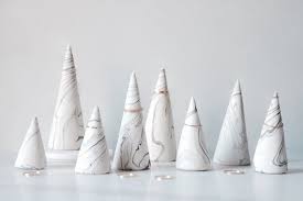 Jewelry Ring Holder Cone Classic Marble Effect Ring Holder Stylish Jewelry Jewelry Holder