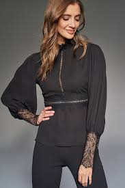 Siyah Dantel Detayli Bluz Trendyolmilla Trendyol Bluz Siyah Danteller Elbise Modelleri