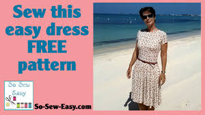 There's no need to finish the seam allowances unless your fabric is seriously fraying, as the lining will hide them, but do trim and press the seam allowances open. Sew This Easy Knit Dress With Circle Skirt Youtube