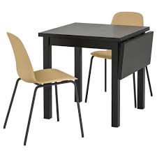 Nordviken Leifarne Tisch Und 2 Stuhle Schwarz Broringe Schwarz Ikea Osterreich In 2020 Small Dining Table Ikea Dining Sets Small Dining Table Set