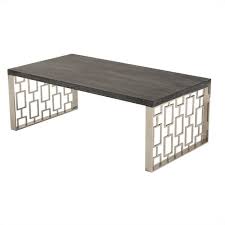 Armen living's furniture reflects the lifestyles and trends of today, with an eye towards tomorrow. Armen Living Skyline Wood Top Coffee Table In Charcoal Lcskcoblmt