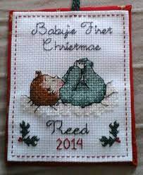 Halloween stitching and thread holders have been. This Is The Pattern Of The Finished Cross Stitch Babys First Christmas Orn Cross Stitch Christmas Gifts Cross Stitch Christmas Ornaments Christmas Cross Stitch