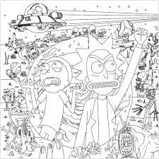 Rick and morty official coloring book (paperback) add. Rick And Morty Coloring Pages Best Coloring Pages For Kids